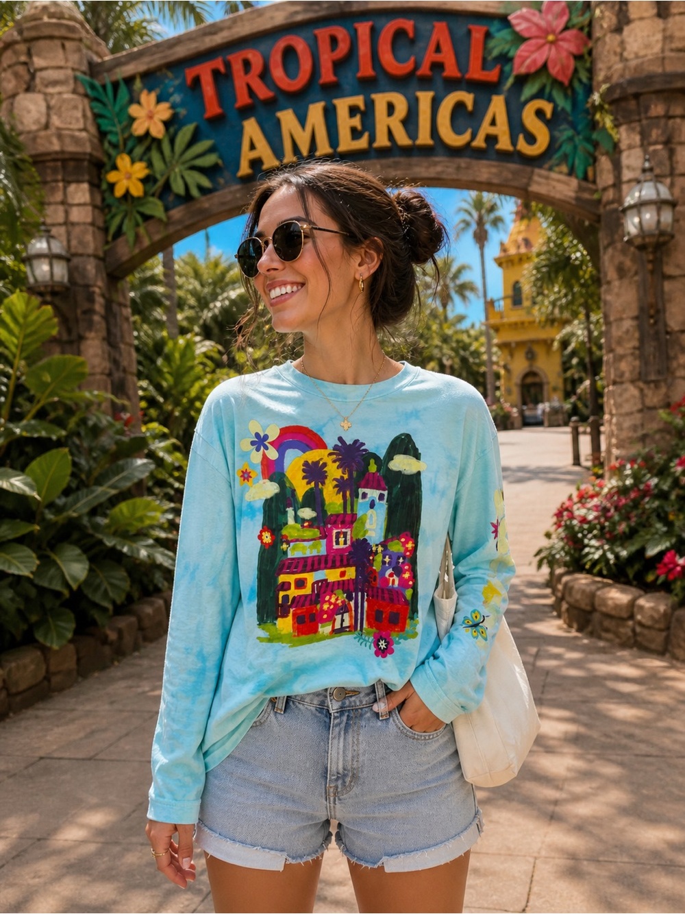 Disney Parks Encanto 100% Organic Cotton Long Sleeve Tee Size S
